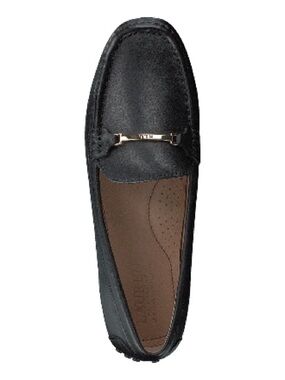 LAUREN RALPH LAUREN ZAPATOS
BRIONY LEATHER DRIVER BLACK Sz 8.5B